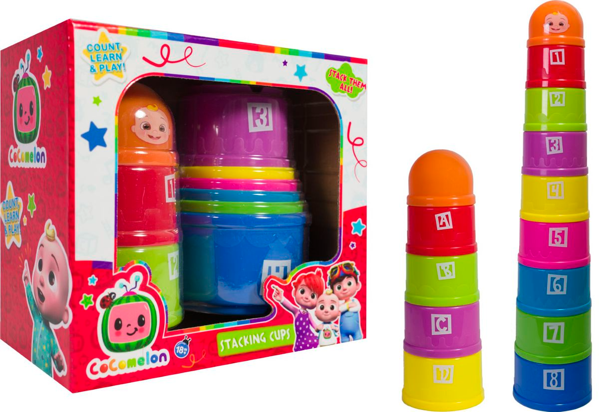 Cocomelon 9 Stacking Cups