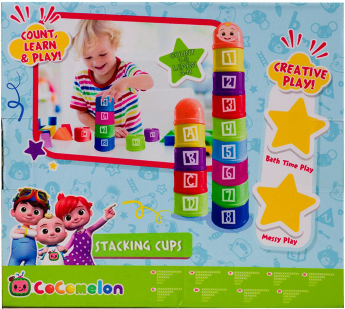 Cocomelon 9 Stacking Cups