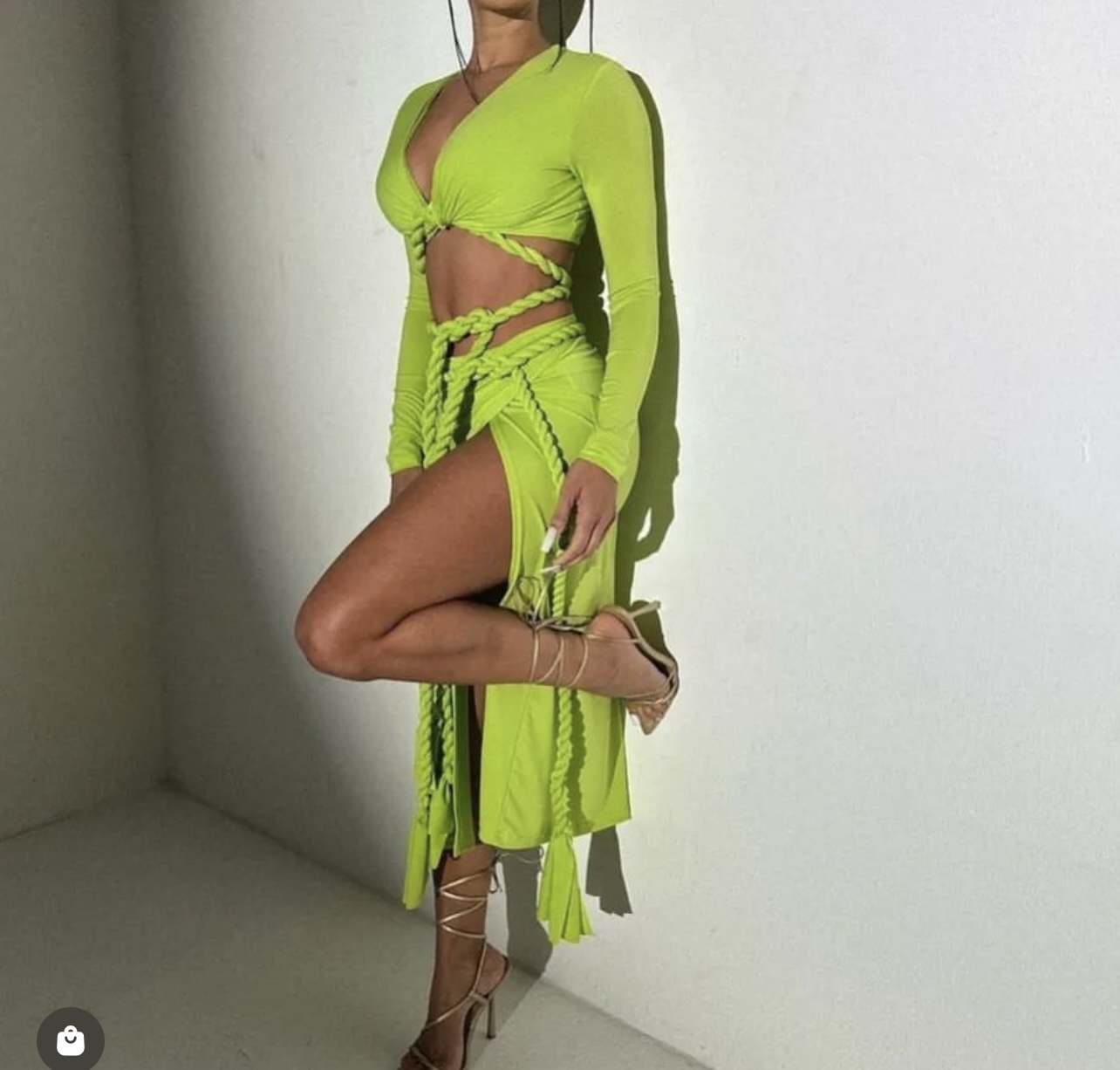 Royal sister style two piece suit skirt