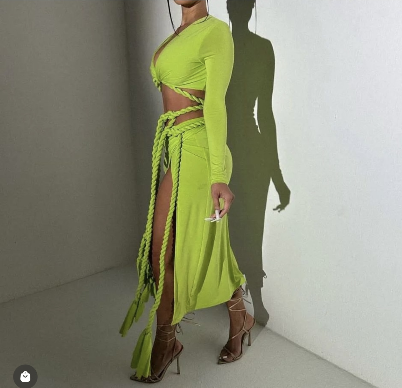 Royal sister style two piece suit skirt