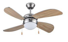 Goldair - 4-Blade Ceiling Fan 106cm with 1 Light - Cream - GCF-132