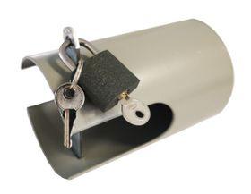 Galvanised Tap Lock with Plate and Padlock
