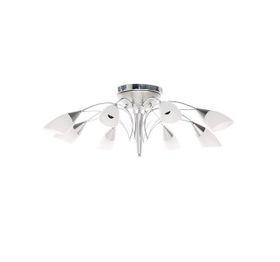 Bright Star Lighting Satin Chrome Flush Mount Pendant