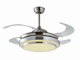 Hellotoday LED Fan Light F8605 Silver Color with Remote Control