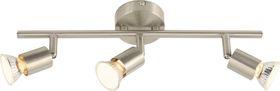 Bright Star Lighting - Three Satin and Polished Chrome Spotlight