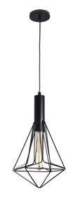 Bright Star Lighting Metal Pendant with Geometric Pattern - 390mm