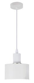 Bright Star Lighting Single Round Aluminium Pendant with Chrome Ring