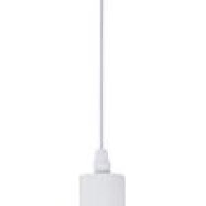 Bright Star Lighting Single Round Aluminium Pendant with Chrome Ring