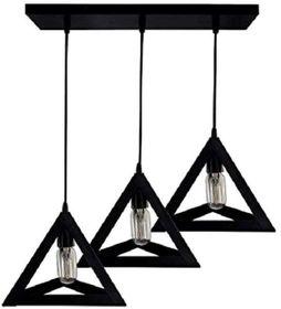 Mr Universal Lighting-Modern Pendant triple triangle black