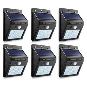 Dmart Set of 6 PIP Motion + CDS Night Sensor Solar LED Wall Light