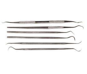 Duratool: Scriber Set - Dual Ended - Stainless Steel - Assorted - 6 Pcs - D02346