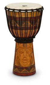 Toca 8" Origins Series Rope Tuned Wood Djembe - Tribal Mask