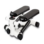 Mini Stepper Trainer Fitness with Power Ropes - Silvery White