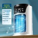 USB desktop fan mini air conditioner spray humidification fan cooler