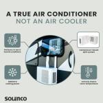 Solenco 5200 BTU Portable Split Air Conditioner for Home & Caravan