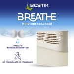 Bostik Breathe Humidity Absorber, Dehumidifier + 2 Free Tabs