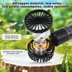 Handheld Misting Fan 4000mAh 4-Speed Foldable for Travel