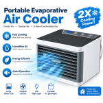 Portable Evaporative Air Cooler - 3 Speed Cooling Fan With Humidifier