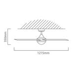 Eurolux - Ceiling Fan Twister 4 Blade - White