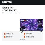 Sinotec 43" STL-43S2 FHD LED Smart TV with Eye Care