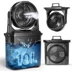 2-IN-1 Portable Fan with 10L Misting/Cooling Humidification System & RGB