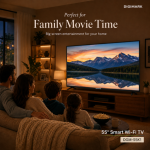 55 Inch Smart Wi-Fi TV FHD 1080p Android 12 HDMI USB