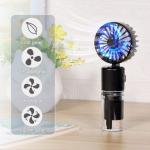 Handheld Misting Fan 4000mAh 4-Speed Foldable for Travel