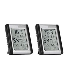 Compact Precision Digital Hygrometer Humidity Temperature Meter. 2 Pack