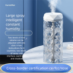 Small Household Humidifier with Colorful Atmosphere Crystal Lamp for Office