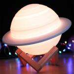 200ml 3D Saturn Lamp Air Humidifier - Mix Colors