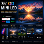 Skyworth 75" X6600K 120Hz 4K QD MiniLED Google Smart TV with Dolby Vision