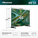 Hisense 75" E8S 144Hz 4K MiniLED Smart TV with FreeSync Premium