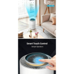 Home Small Air Purifier 3 Speed Wind Timer Night Light Child Lock EU Plug