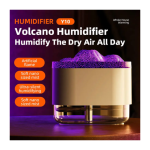 Volcano Ultrasonic Aroma Diffuser USB Humidifier with Flame Mist Spray
