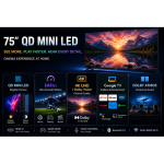 Skyworth 75" X6800K 144Hz QD MiniLED Google Smart TV with Dolby Atmos