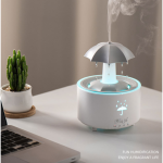 Remote Control Raindrop Humidifier |7-Color Light Aroma Diffuser For Home
