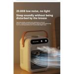 Portable USB Mini Air Cooler & Humidifier with Ice Box - White