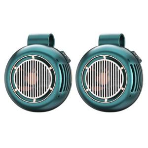 Mini Portable Clip-On USB Fan with Waist Hanging Loop & 5 Speeds