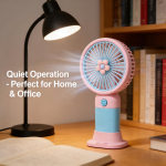 Handheld USB Fan - Cute Designs | Quiet | Desk/Travel Use