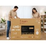 55 Inch Google TV 4K UHD Smart LED HDR10+ Dolby Frameless TV WiFi