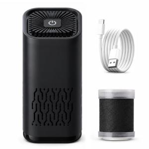 QYNIAL Mini Car HEPA Air Purifier USB C Portable Quiet Desktop Cleaner