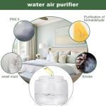 Pink Rainbow Water Air Purifier and Humidifier, US Plug
