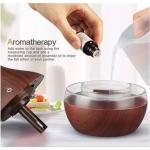 Casey Ultrasonic Aroma Portable Humidifier Dark Wood Grain