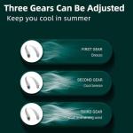 Portable Neck Fan Bladeless 3 Speed Setting-white -Arctic