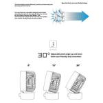 Mini USB Desktop Fan Adjustable Angle Personal Cooling Fan Office Dorm