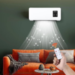 Wall-Mounted Heater & Cooling Fan with Remote Control