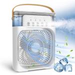Portable Air Fan, Evaporative Air Cooler with 7 Colors LED Light Pack of 2