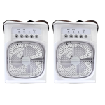 Portable Air Fan, Evaporative Air Cooler with 7 Colors LED Light Pack of 2