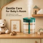 2L Quiet Desktop Air Humidifier Ultrasonic Mist Maker For Bedroom Office