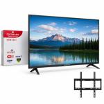 43" HD LED Smart TV with Wall Mount